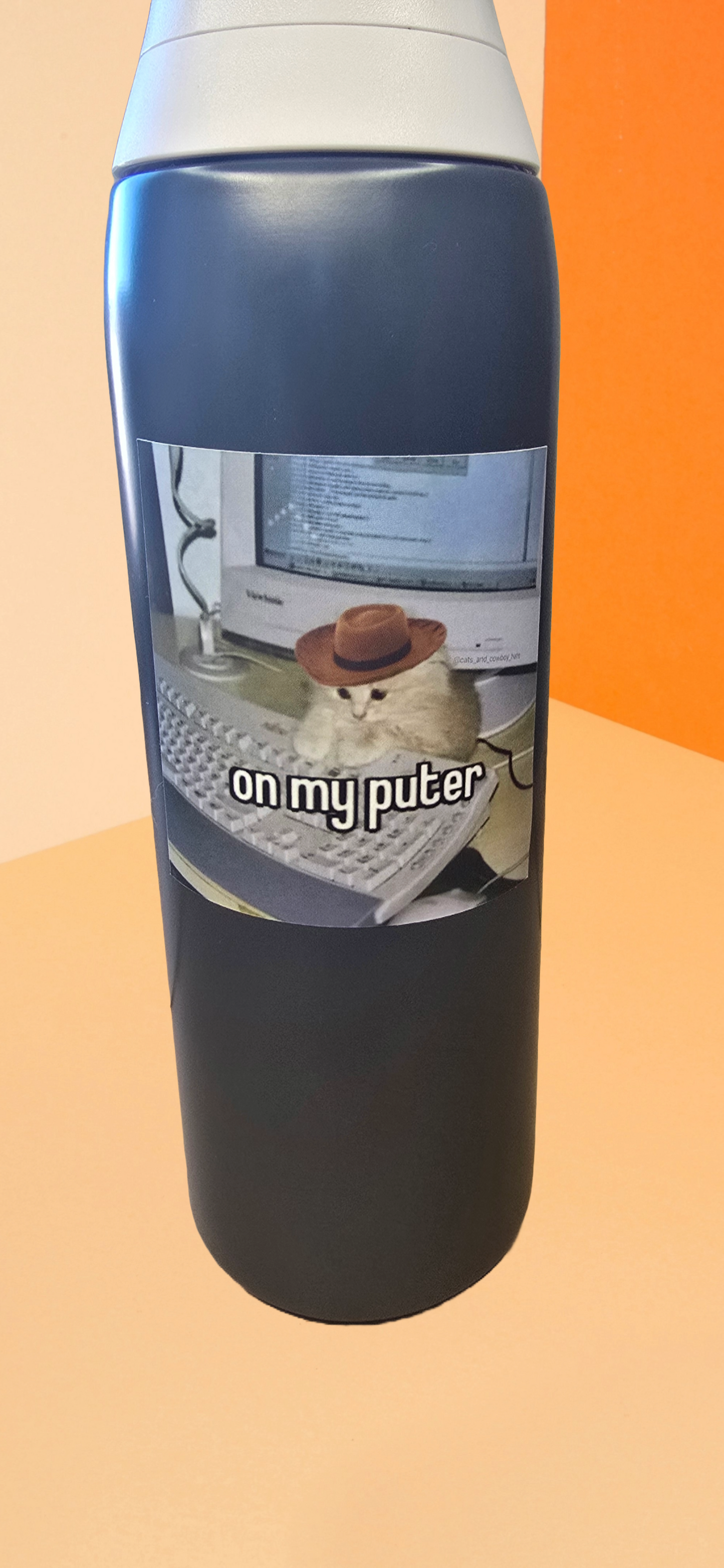 On My 'Puter Square Sticker