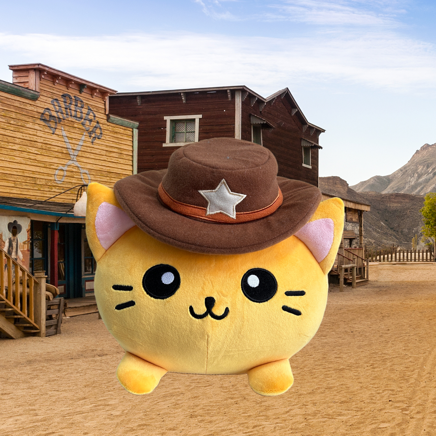 Cowboy Cat Stuffed Animal